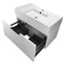 White Floating Bathroom Vanity, Modern, 32